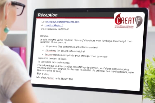 Prévenir le Créatif en cas de nouveau traitement